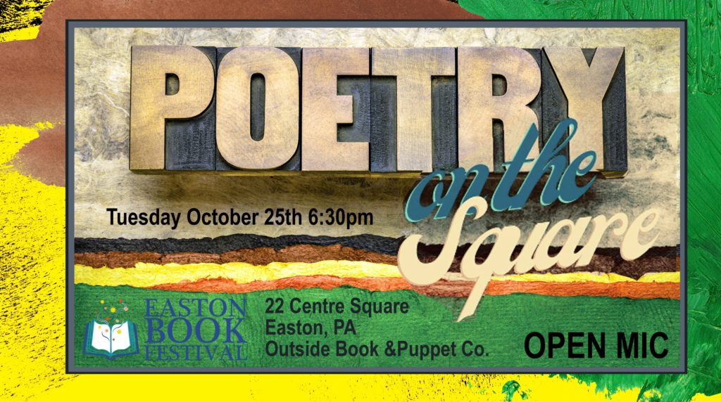 Here is your chance to participate in the Easton Book Festival! Grab the mic and treat us to your favorite poem, something you've written, a song that's stuck in your head or anything you want to share.